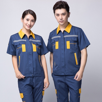 蟹青拼黄色任务服AD09-2 