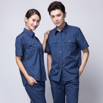 蟹青色夏季工作服AD10-1 