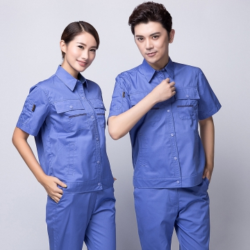 湖兰色工作服AD11-2