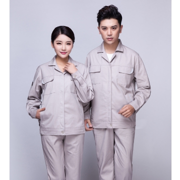 浅银灰春秋工作服AC04-2