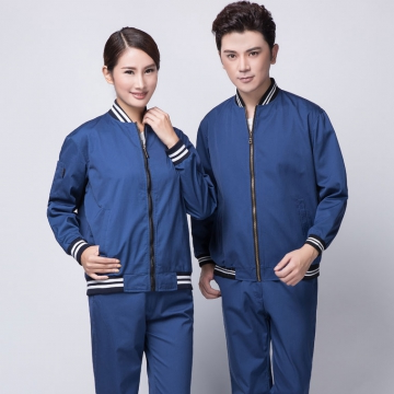 蟹青色运动款秋季工作服AC07-2