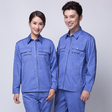 湖兰色春季工作服AC11-2