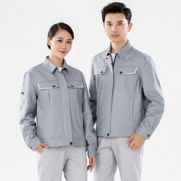 浅灰拼中灰春季工作服AC13-1