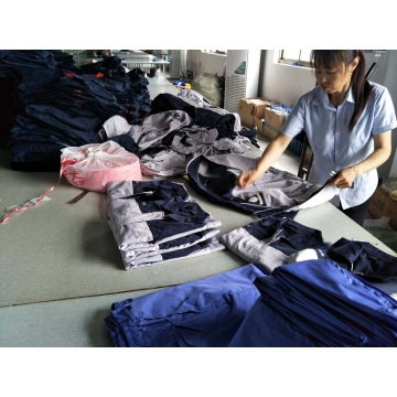 工作服后道整理打包