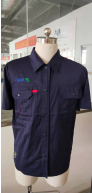 江苏鑫氟天科技夏季工作服定制案例(图2)