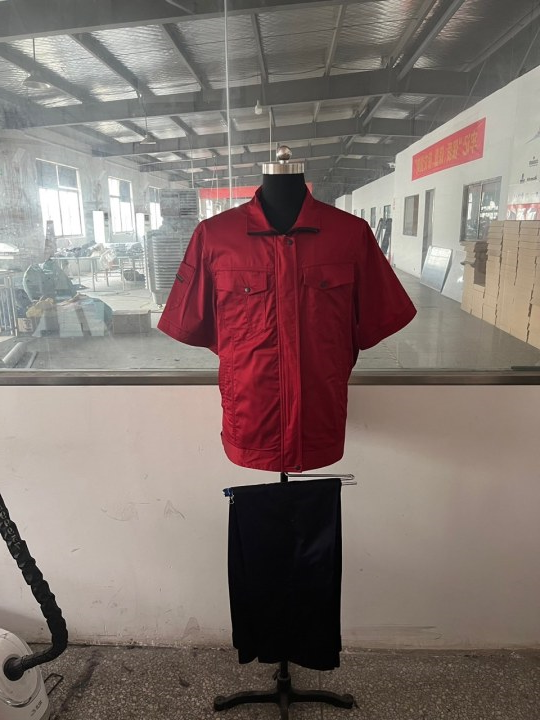 河南驻市公路夏季短袖工作服(图1)